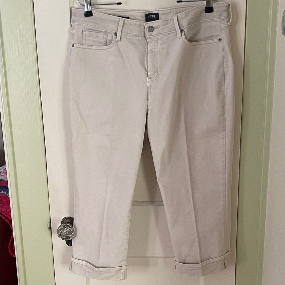 NYDJ Women's Ankle Jeans in Light Cream